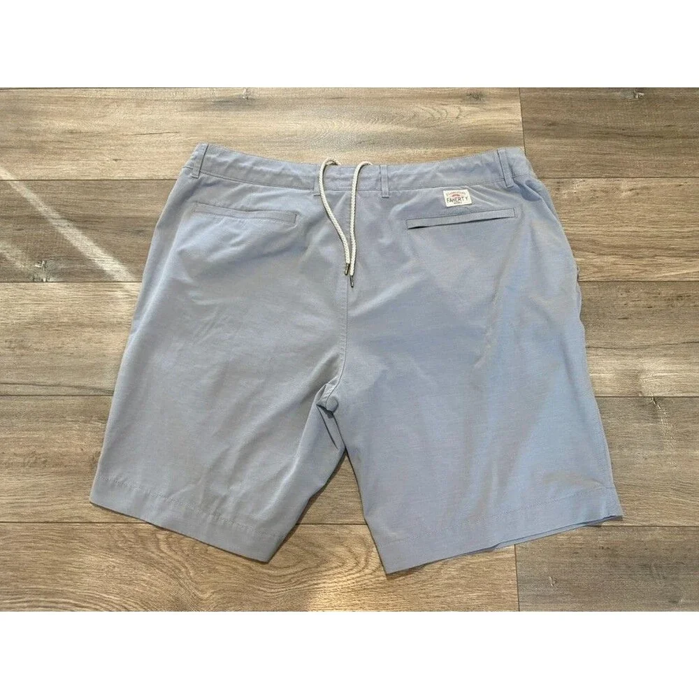 Faherty All Day Shorts Mens 38 Gale Gray Drawstring 9